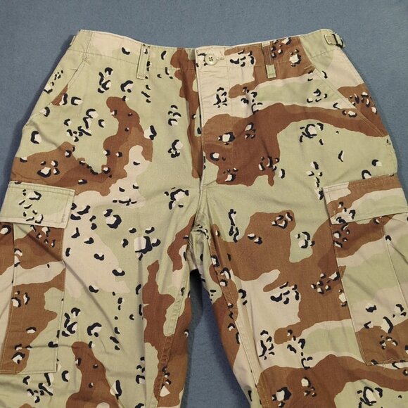 Vintage Military Pants Men's Medium Regular Chocolate Chip Desert Camo Cargo 90s - Picture 6 of 13